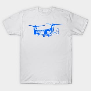 Bell Boeing V-22 Osprey - Blue Design T-Shirt